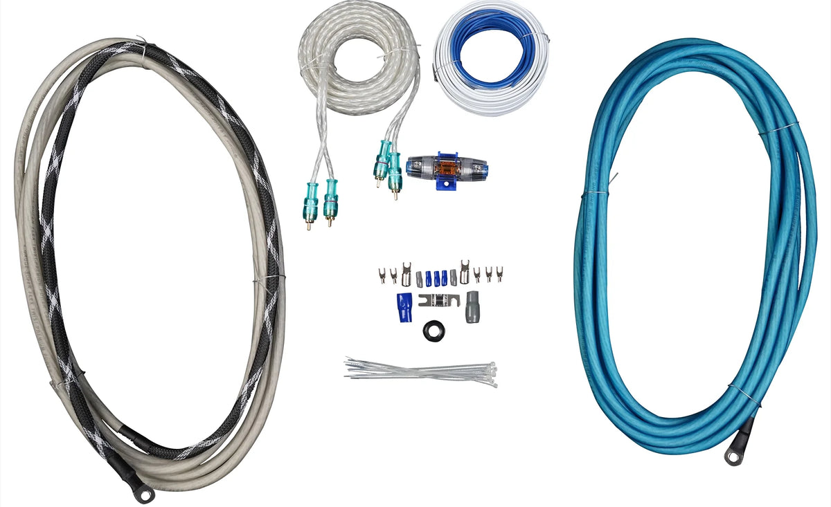 Marine Boat Speakers with Amp and Wire Kit K364