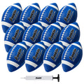 Junior Size Rubber Football 6 Pack with Pump B1047