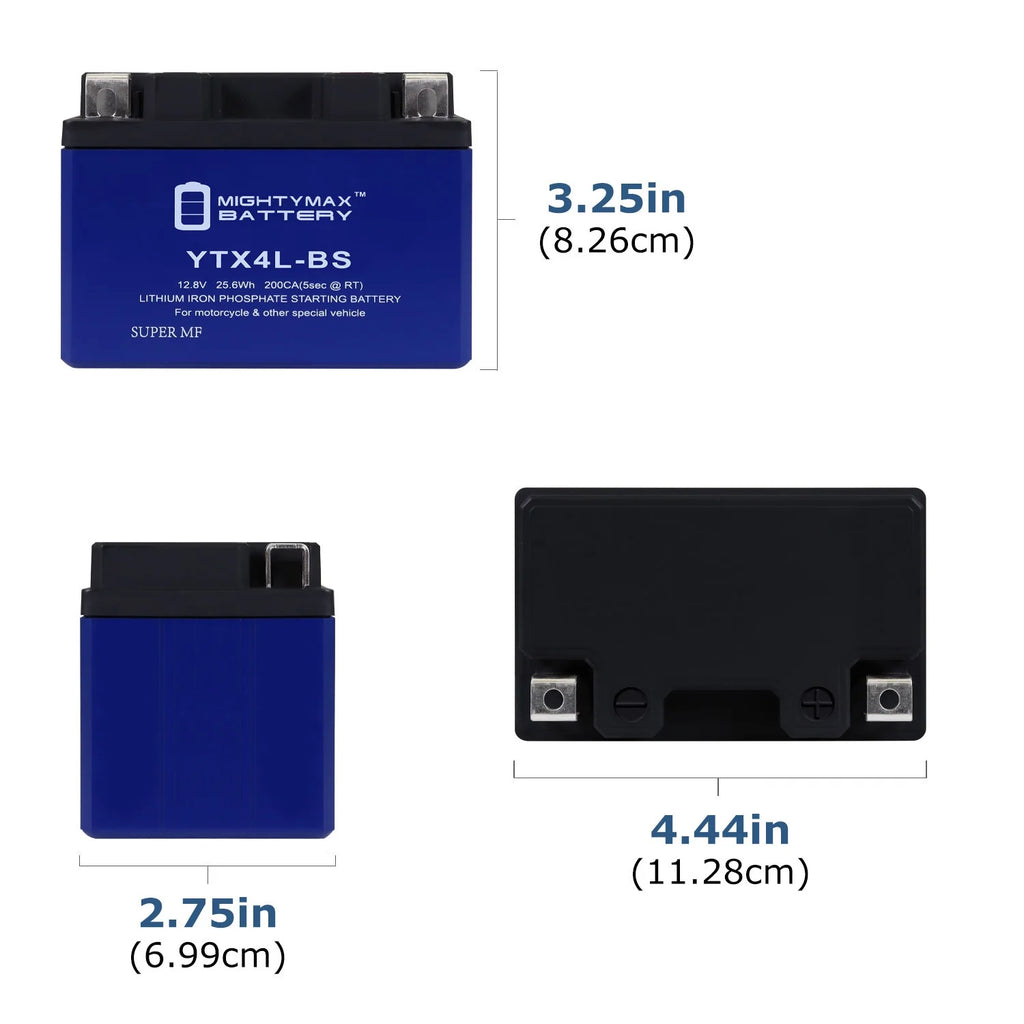 8 Pack Lithium Replacement Battery for Honda Scooters W23670