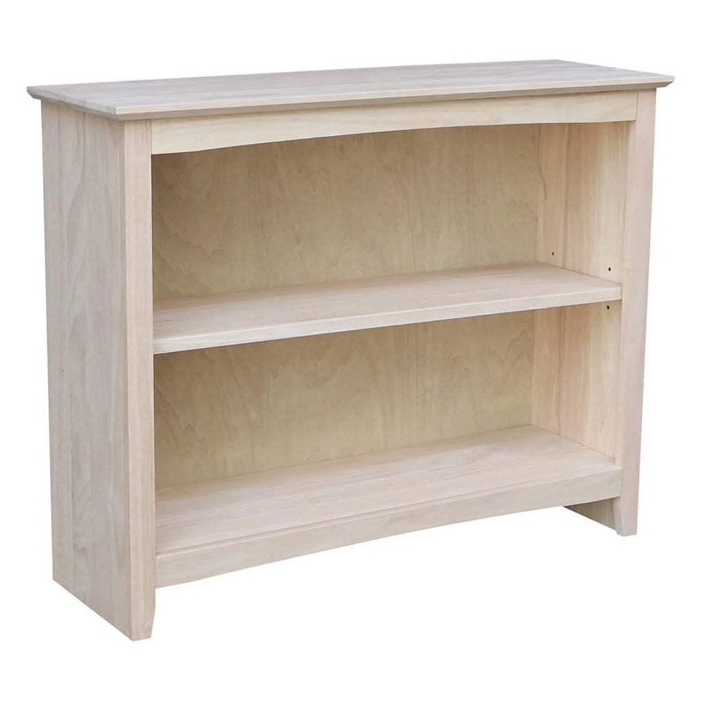 30" Natural Wood Shaker Bookcase K722