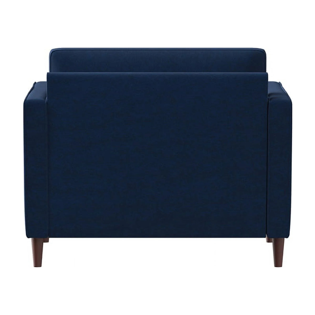 King Chair in Navy Blue Fabric Upholstery Q337433