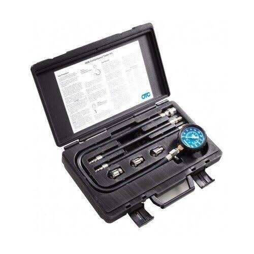 Compression Test Kit Auto Engine Vacuum Tester Tool Diagnostic Gauge W728