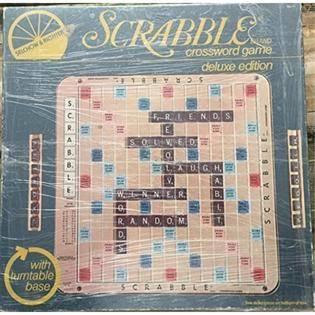 Scrabble Deluxe Rotating Turntable Game Board with Grid H87630