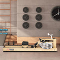 Oak Wood Water Rowing Machine with LCD Monitor R677