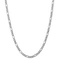 14kt White Gold Figaro Chain 22 inch Lobster Clasp R932269