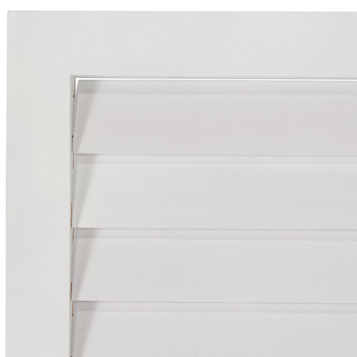 6 ft. Tall Wooden Louvered Room Divider White - 4 Panel C8446