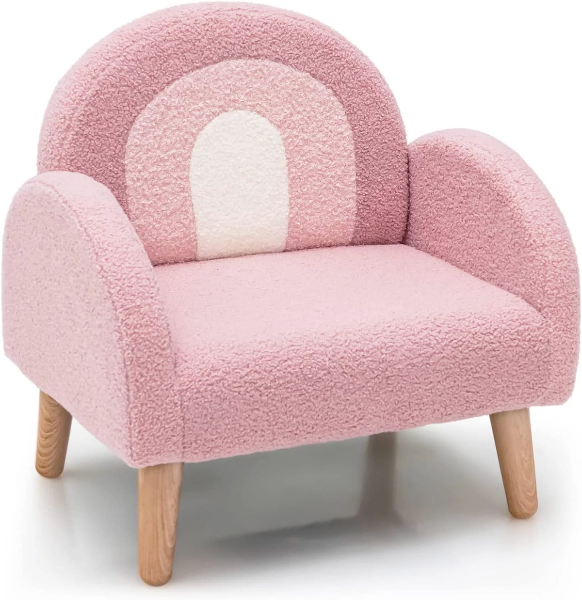 Pink Plush Kids Sofa S7692