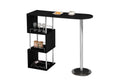 Chrome Finish Bar Table with Storage Shelves K6451