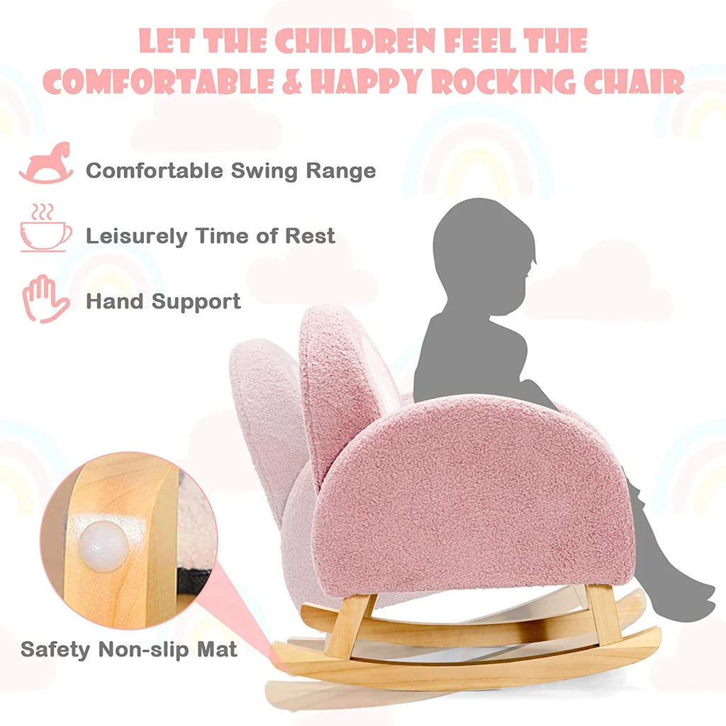 Pink Plush Kids Sofa S7692