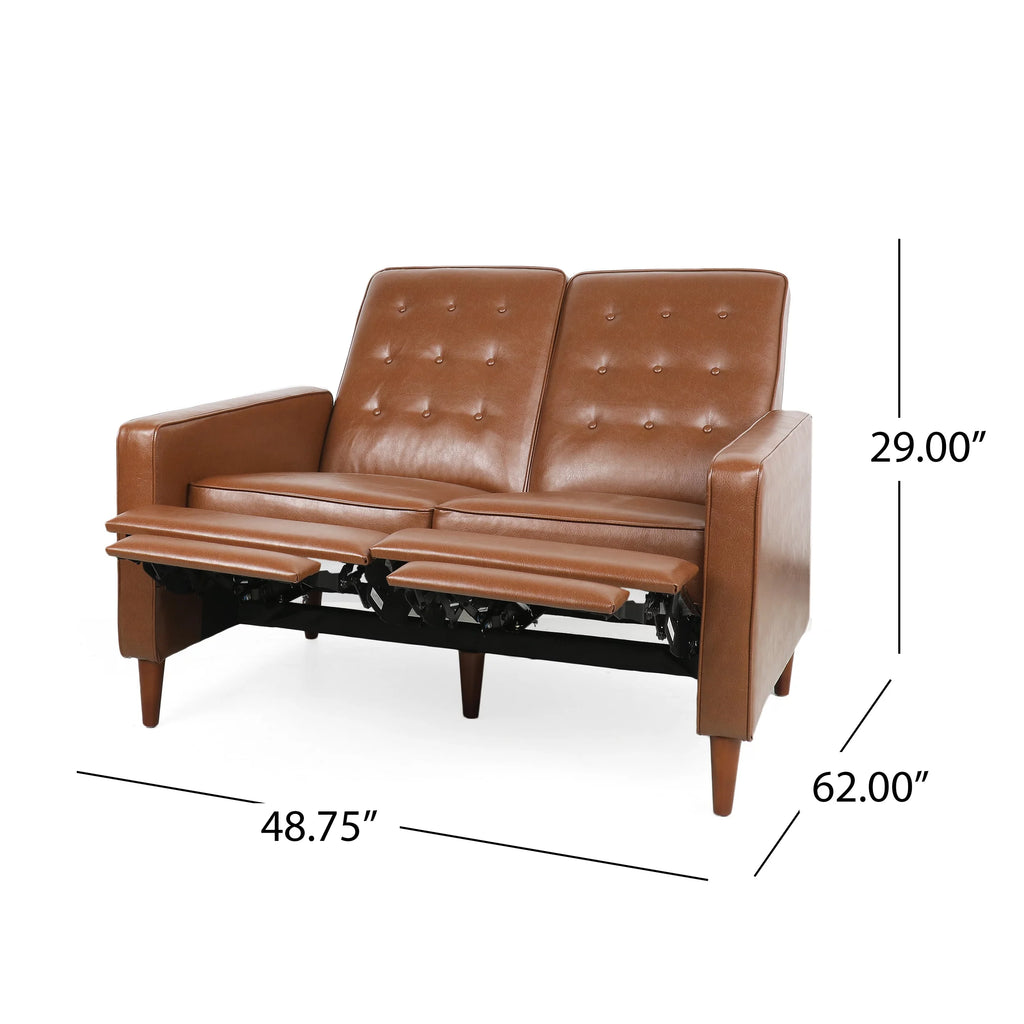 Dark Espresso Wheat Upholstered Pushback Recliner R471914