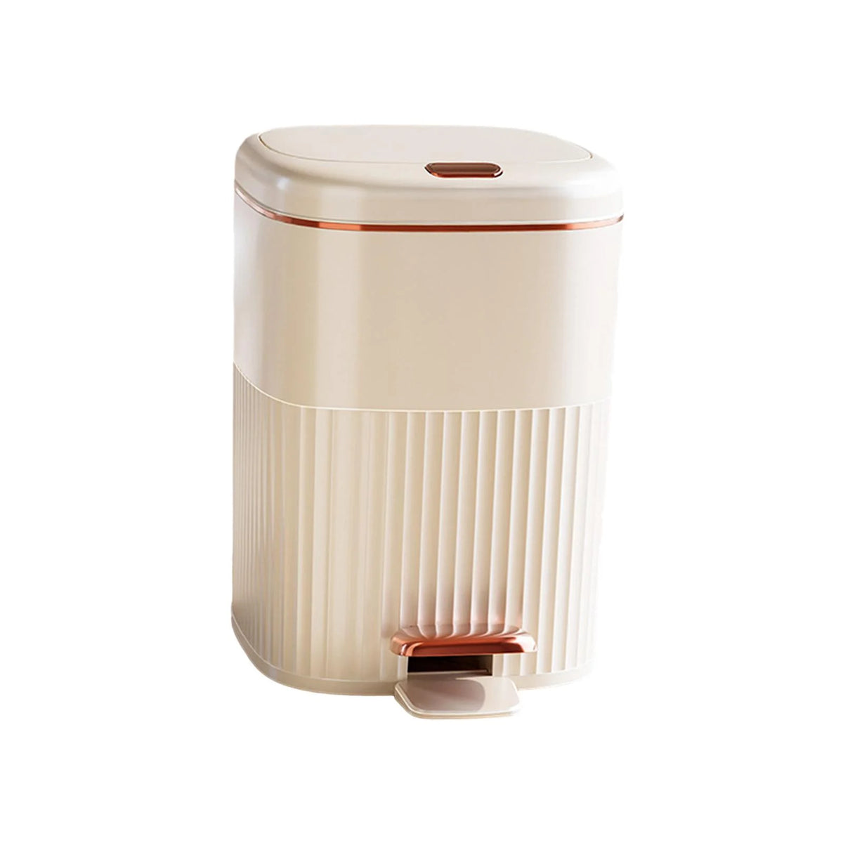White Aureate 8L Step Trash Can U150709