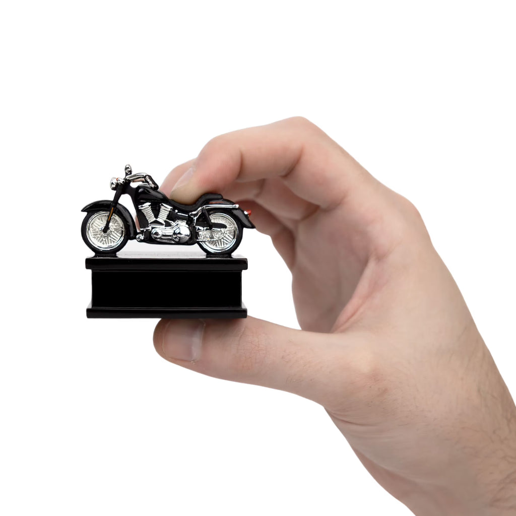 Mini Black & Chrome Motorcycle Keepsake Urn B50636