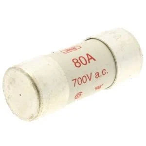Cylindrical Fuse 80Amp 700V AC 22 x 58mm Ferrule A72834