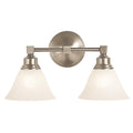 2-Light Brushed Nickel Sconce E500365