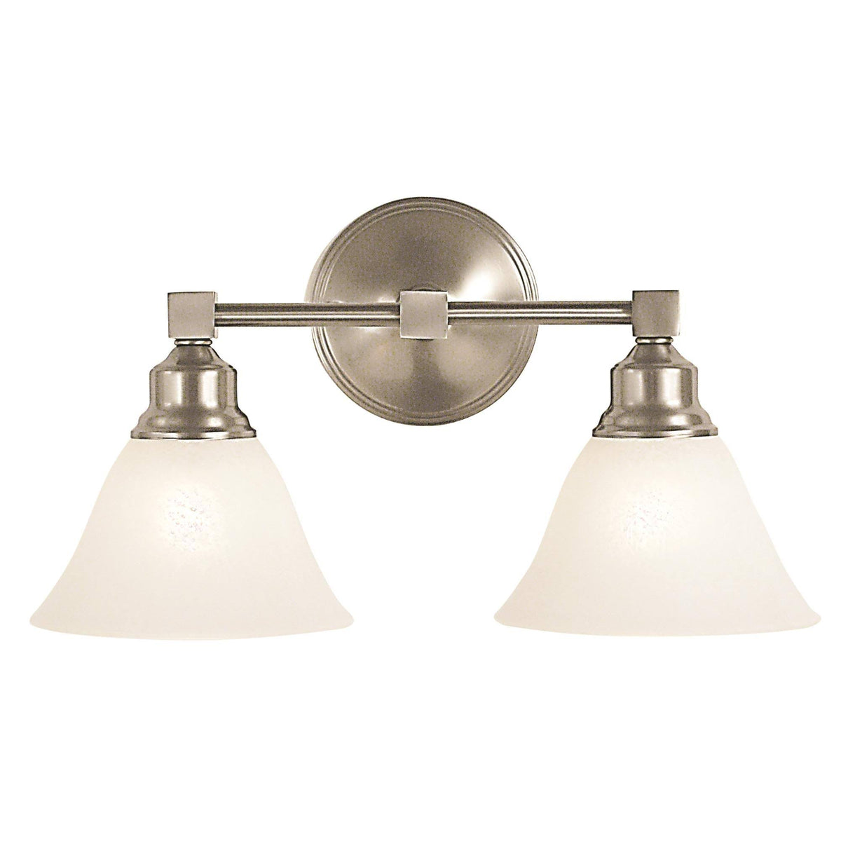 2-Light Brushed Nickel Sconce E500365