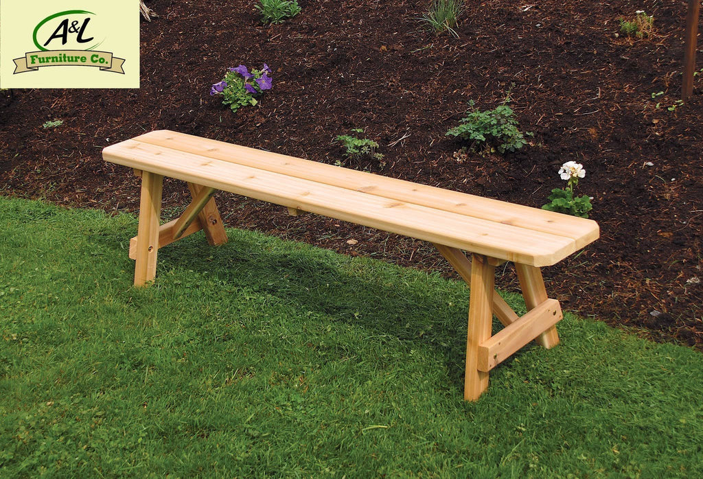 Mushroom Stain Backless Bench V5894