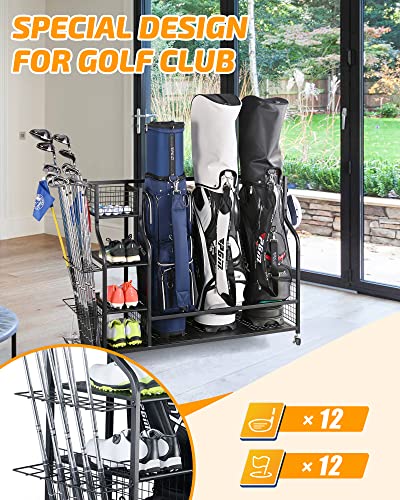 Extra Large Golf Bag Storage Rack P5254