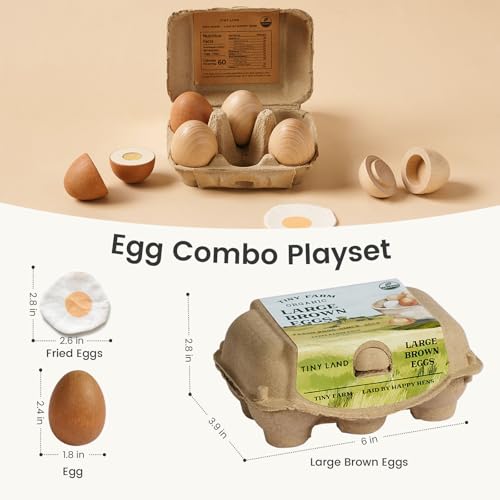 Organic 6PCS Wooden Play Food Set W893585