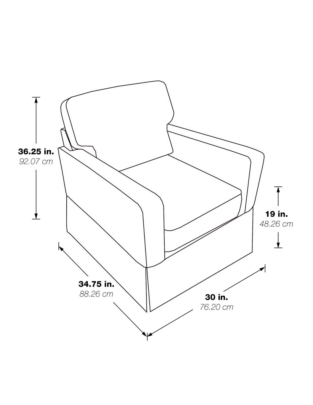 Ivory Fabric Upholstered Armchair V9492