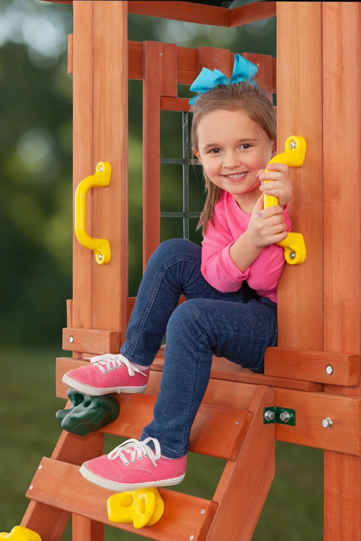 Cedar Wooden Swing Set N915