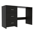 Black 3 Drawer Engineered Wood Computer Desk A994104