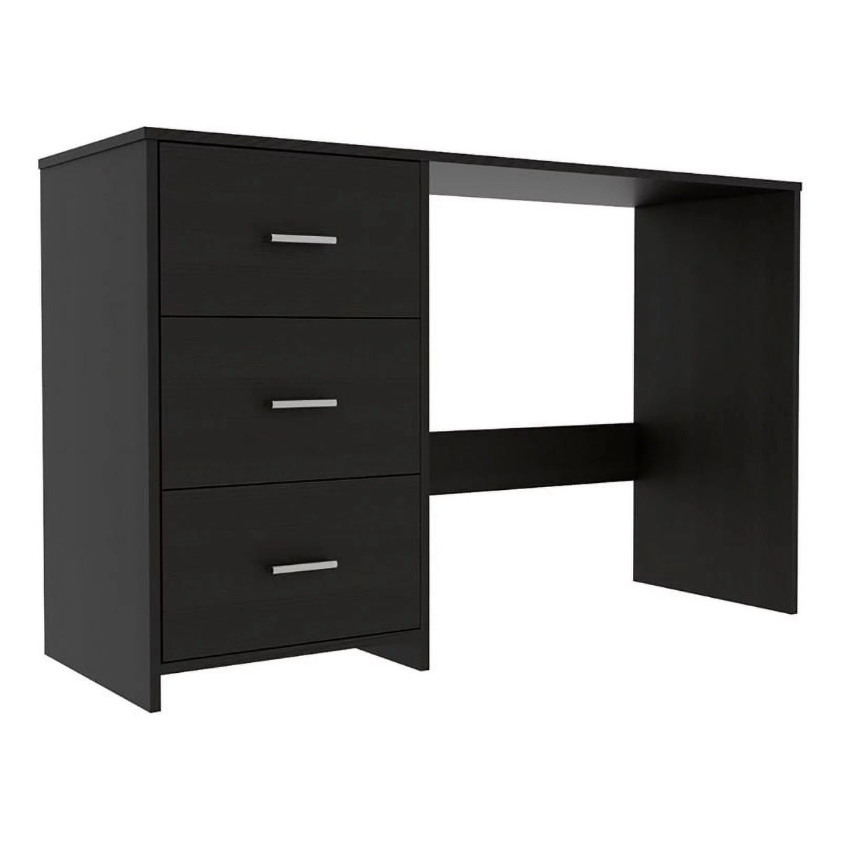 Black 3 Drawer Engineered Wood Computer Desk A994104