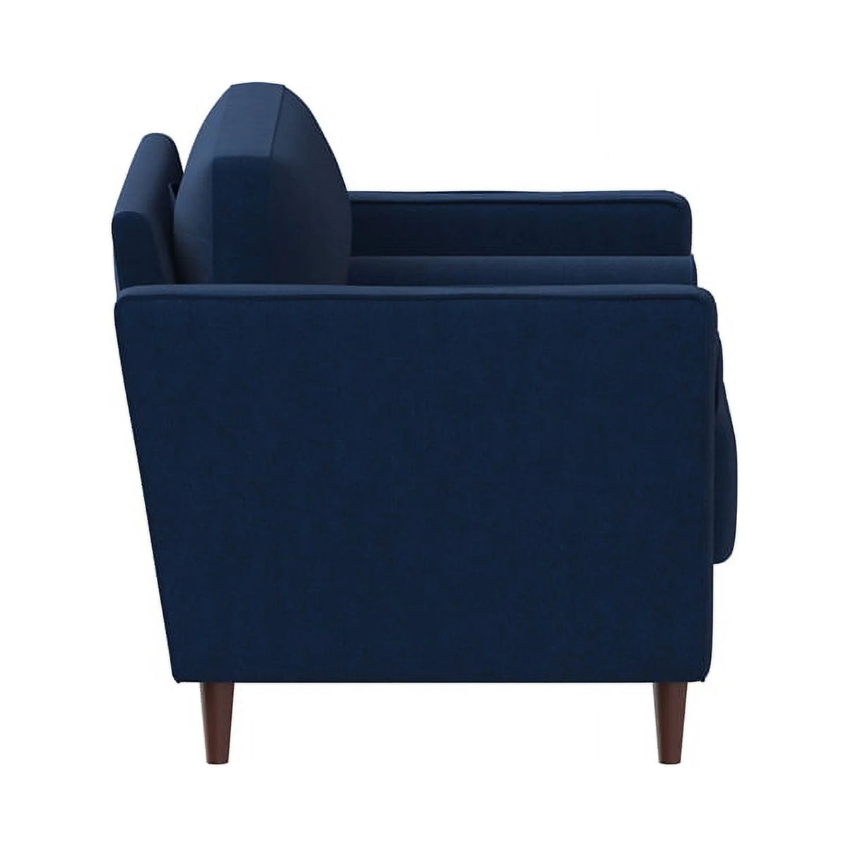 King Chair in Navy Blue Fabric Upholstery Q337433