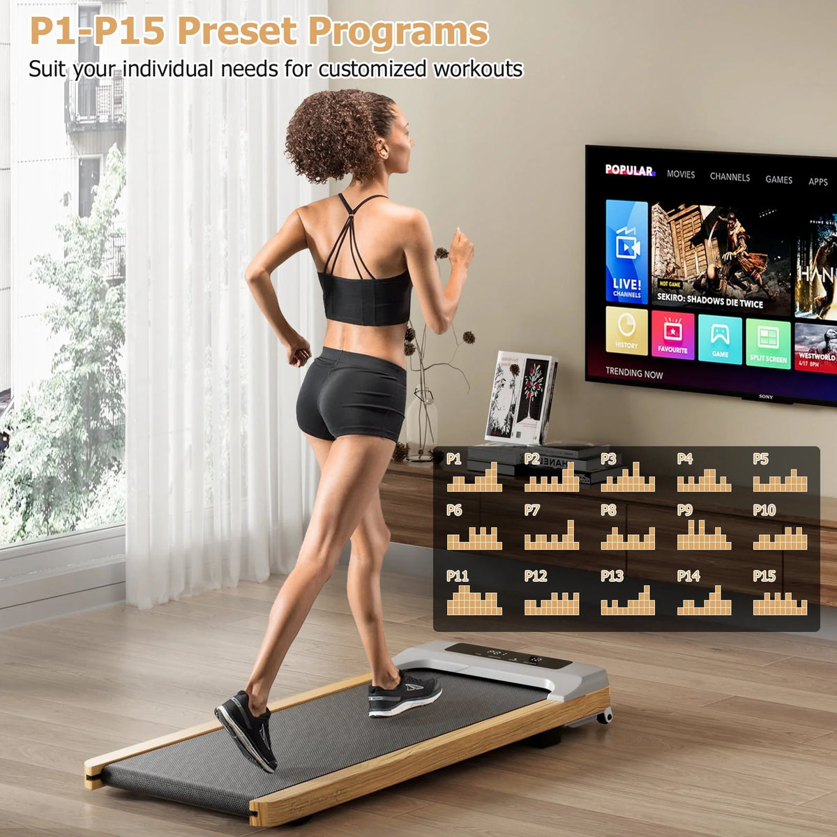 Walking Pad Treadmill with Remote Control Q430412