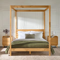 Queen Wood Canopy Bedframe V76896