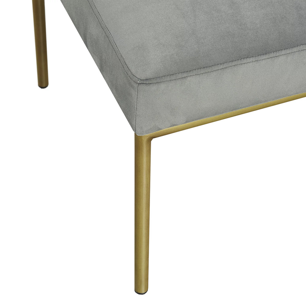 Gray Metal Frame Accent Sofa Chair M5846