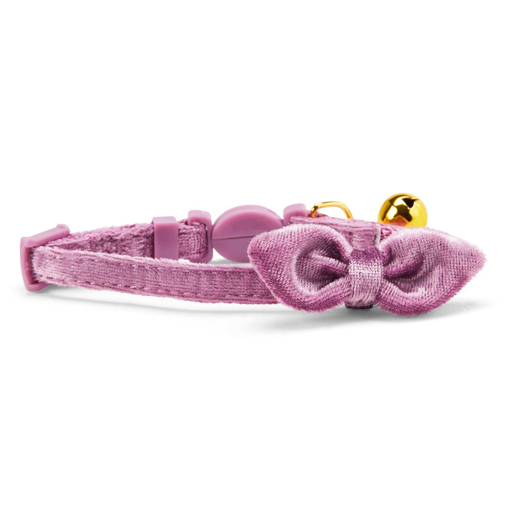 Velvet Adjustable Purple Kitten Collar B102