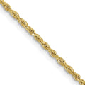 10 Karat Yellow Gold 1.5mm Rope Chain T77451
