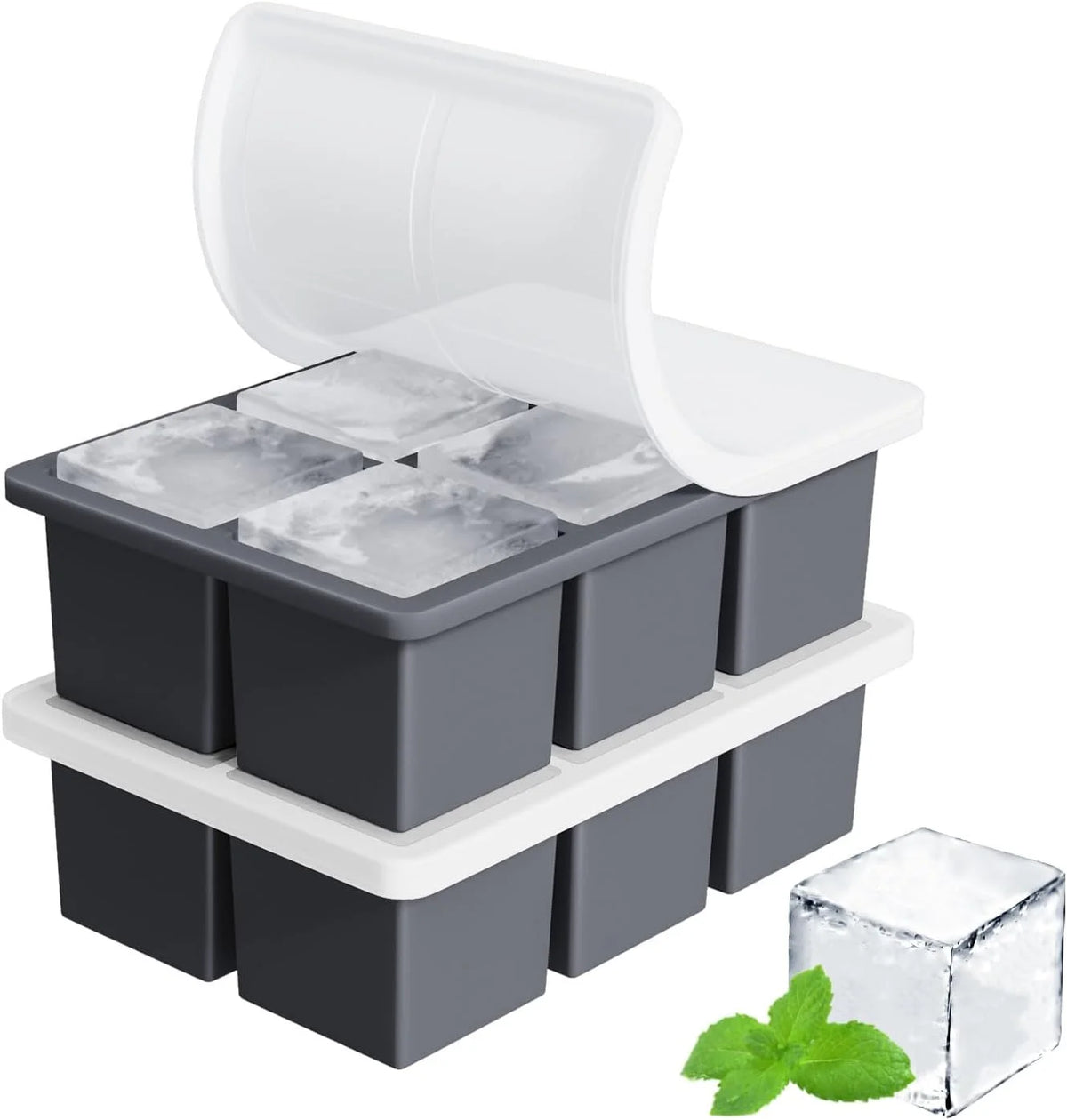Large Square Silicone Ice Cube Tray 2Pack G4143