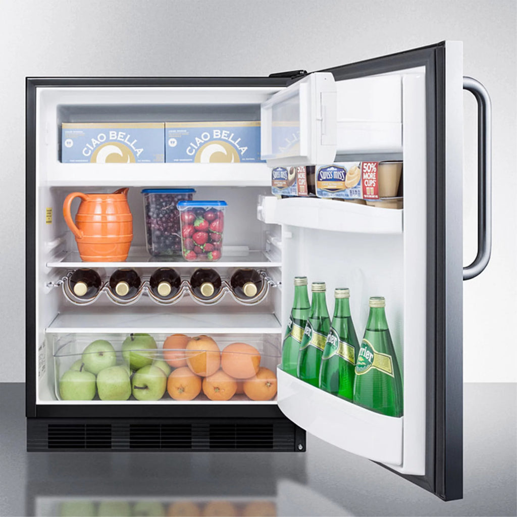 Undercounter Refrigerator-Freezer with Stainless Steel Exterior W479