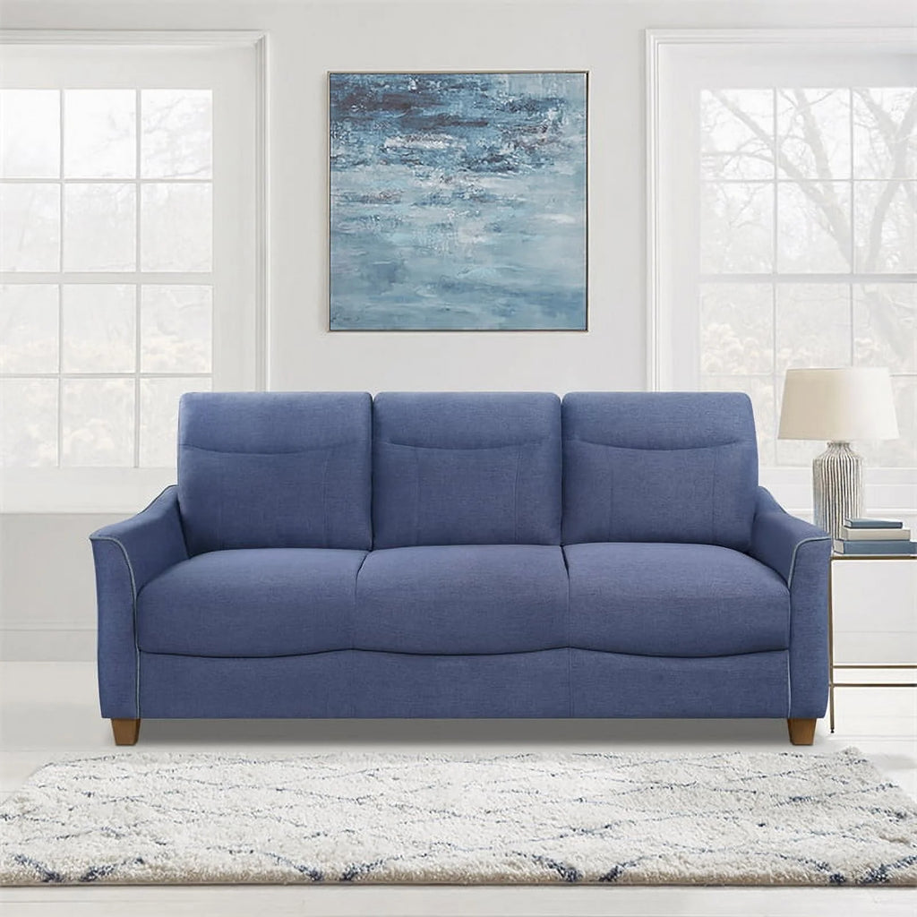 Blue Fabric Upholstered Sofa J839134
