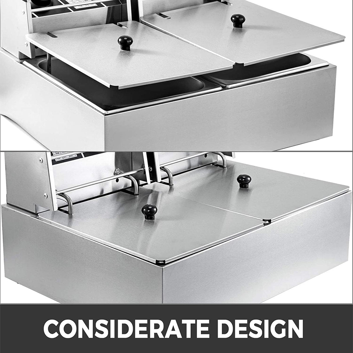 Stainless Steel Electric Deep Fryer with Basket N58578